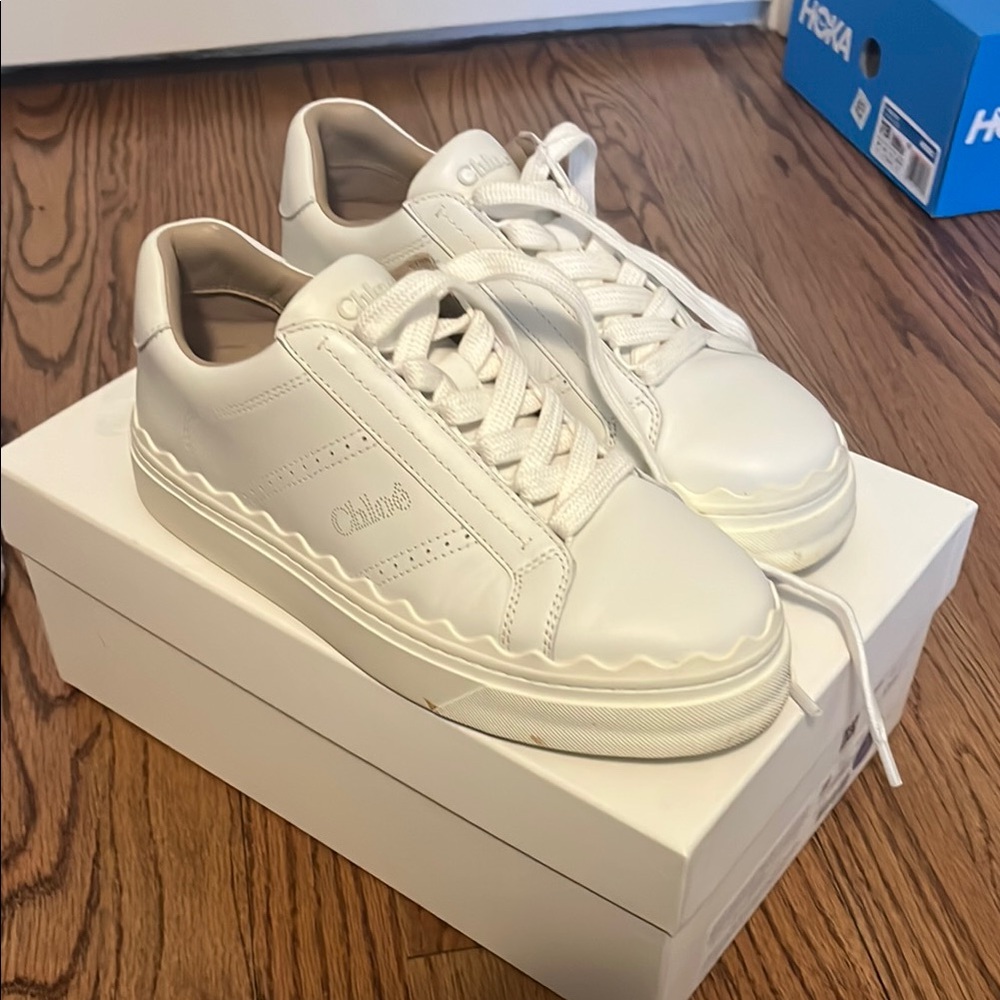 Chloe White Sneakers size 37!
